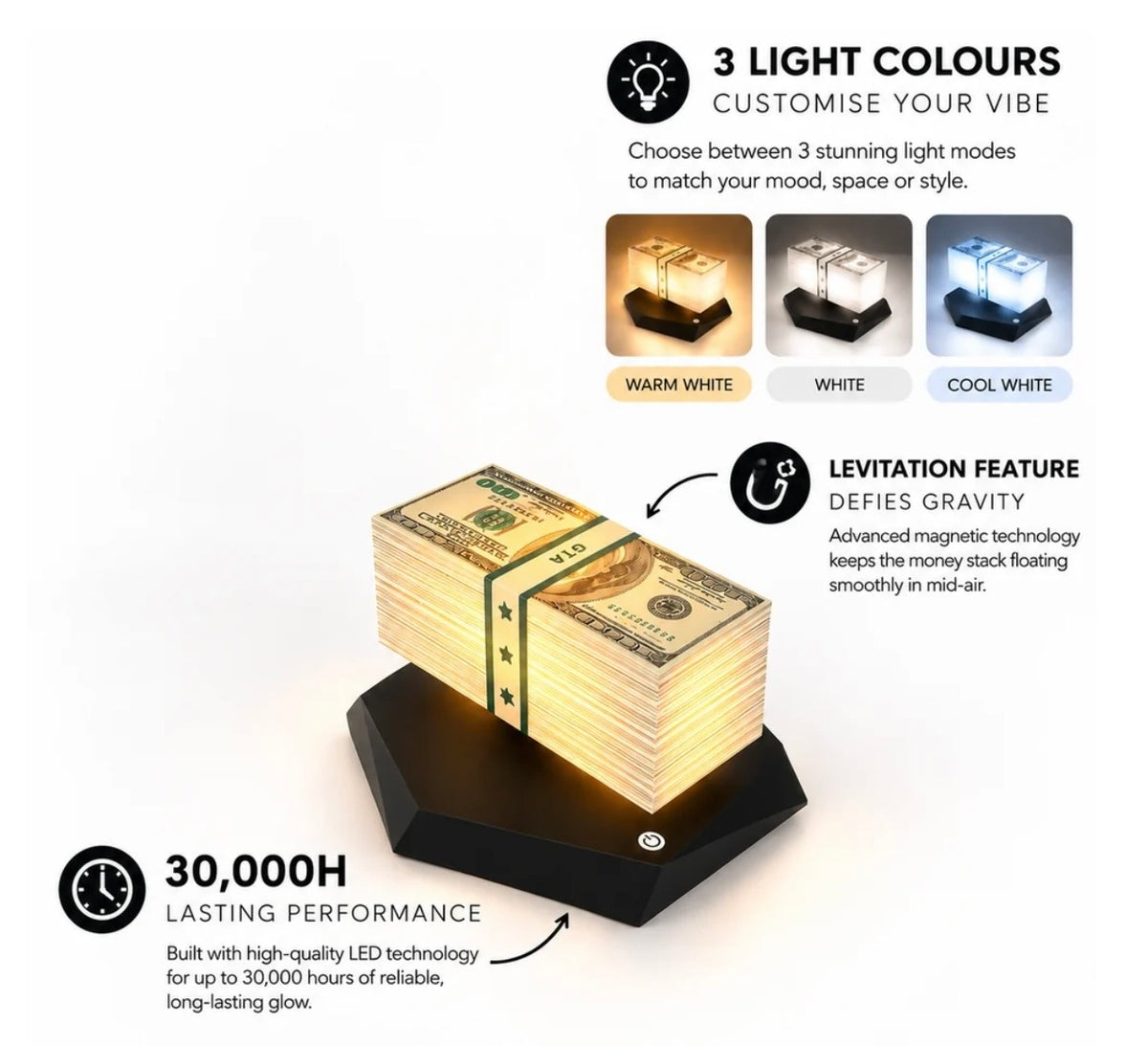 Floating Money Lamp